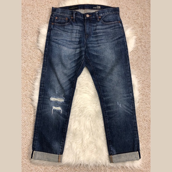 J. Crew Slim Selvedge Broken-in Boyfriend Jean 28 - Picture 3 of 8